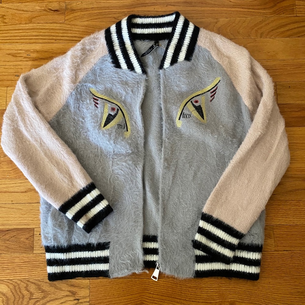 Bomber sweater jacket